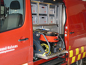 Teleskopsskinner aluminiumsprofiler brannbil