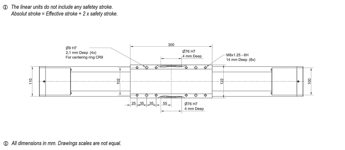 MTJZ 110 Linear Unit drawing 2