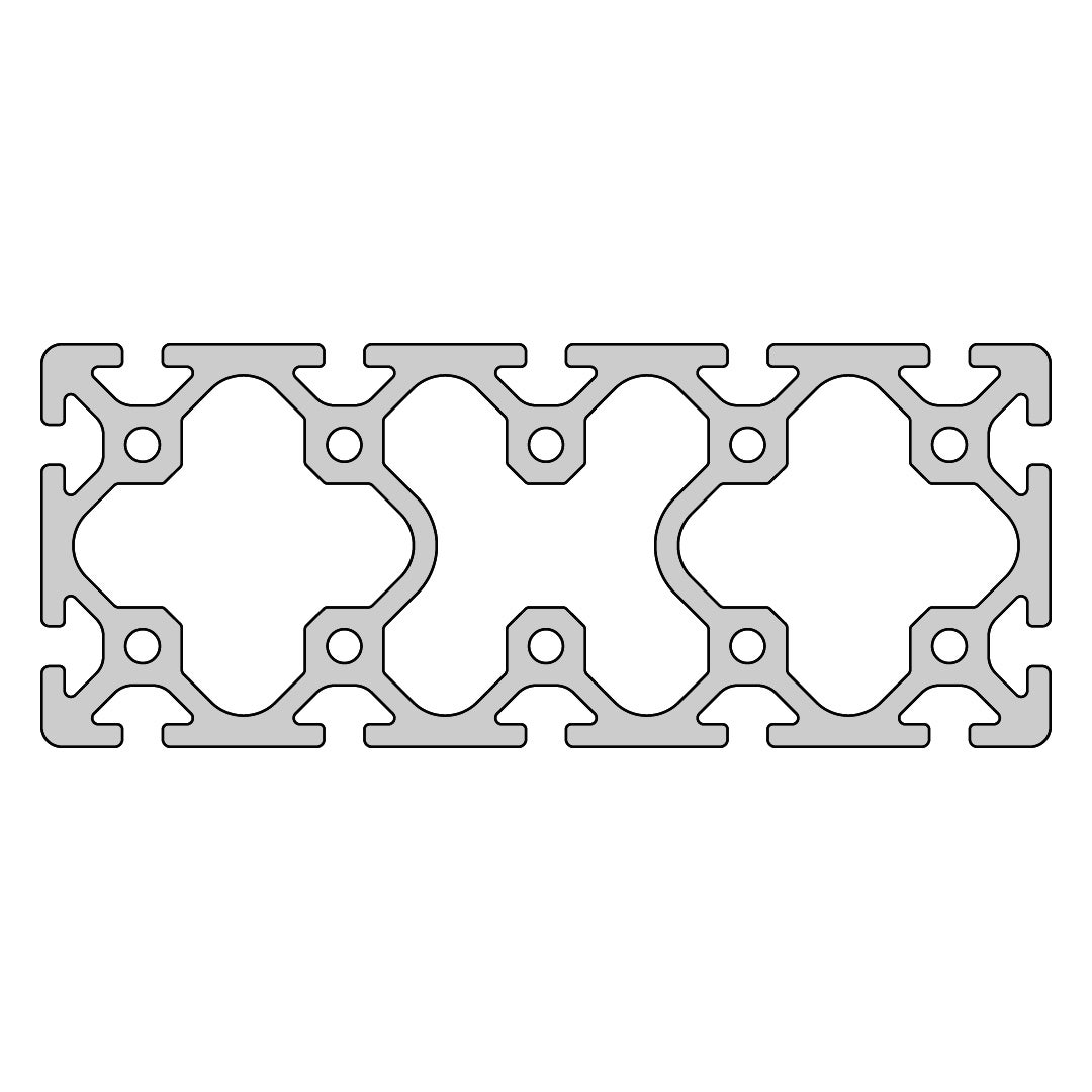 RP1091 aluminium profile 8 200x80 Normal