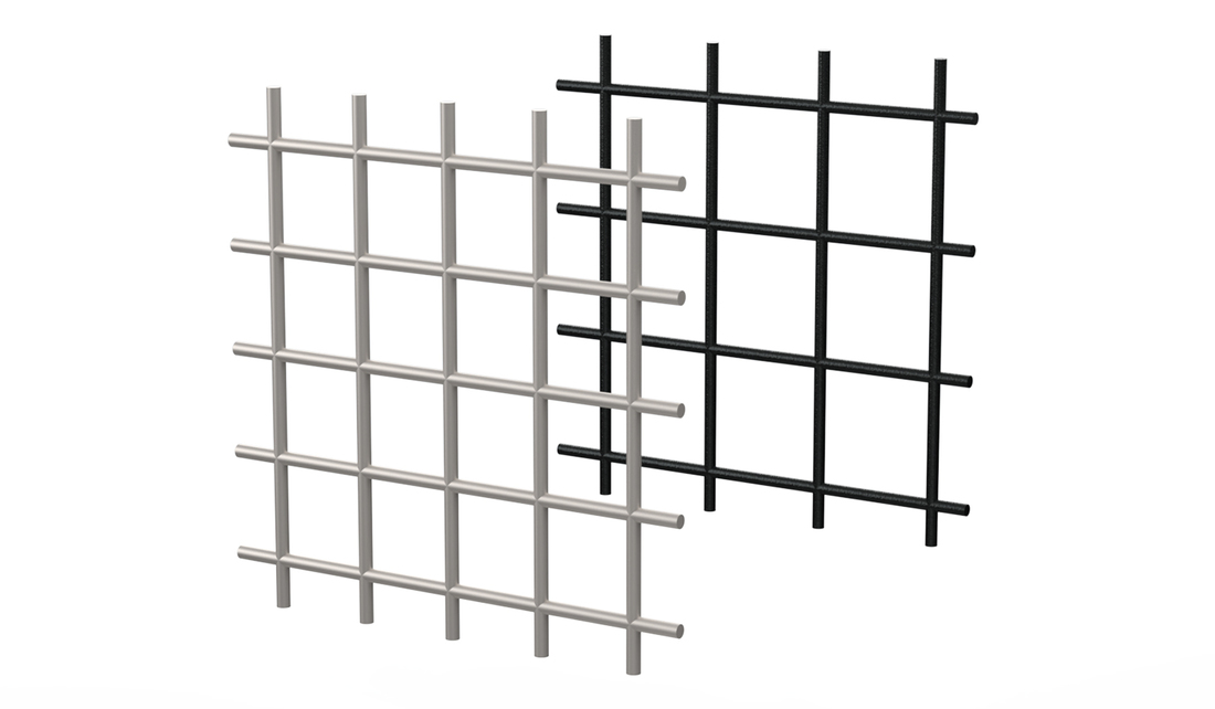 Welded mesh for aluminium profiles