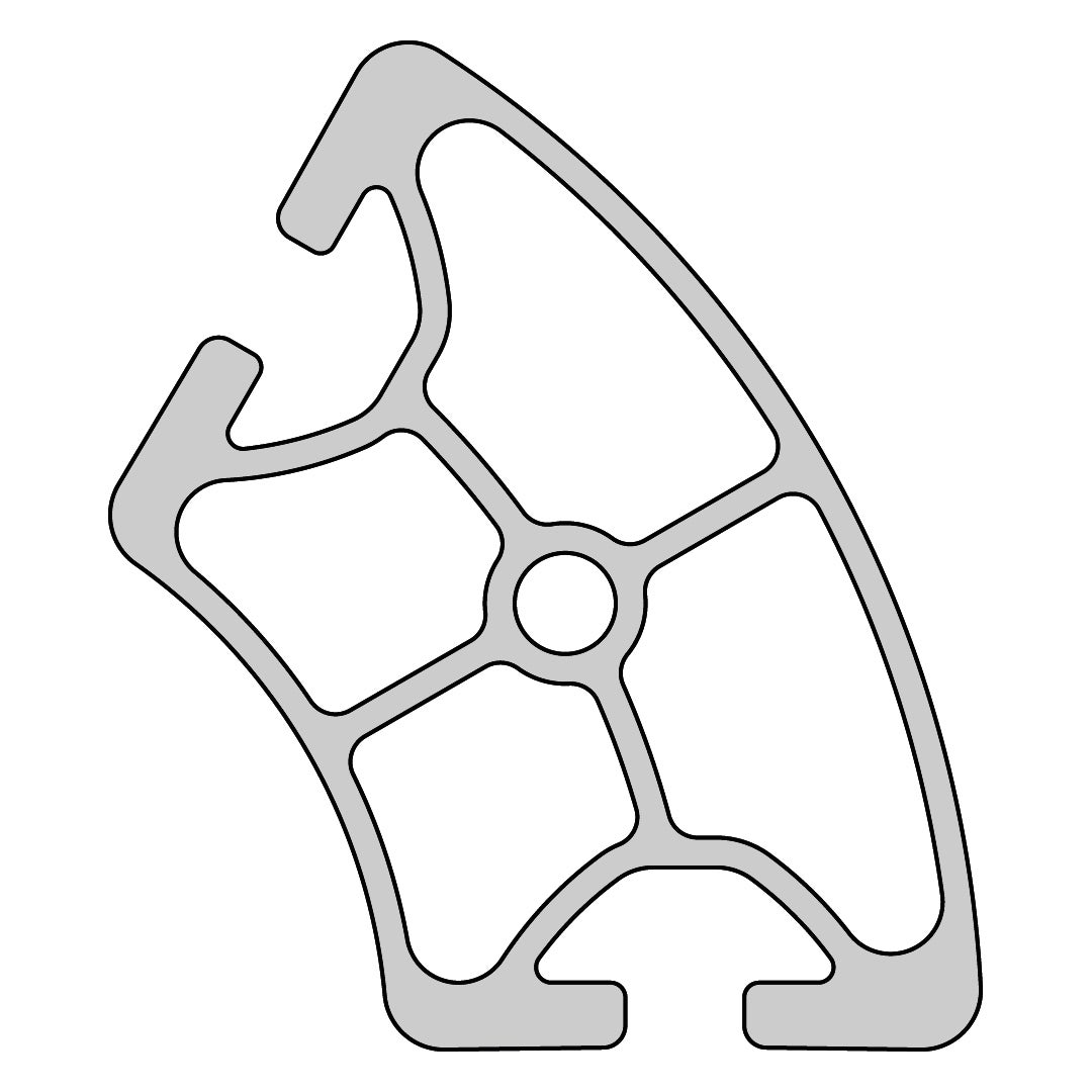 RP1430 aluminium profile 8 40x60 Light